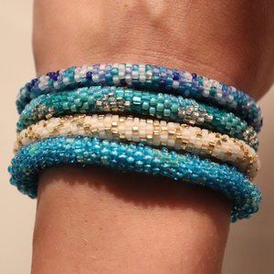 Confetti Seed Bead Bangle Bracelets | 71 - 74